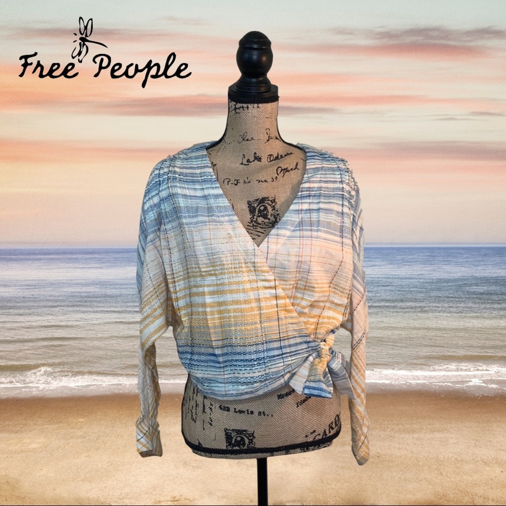 Free People Plaid Top